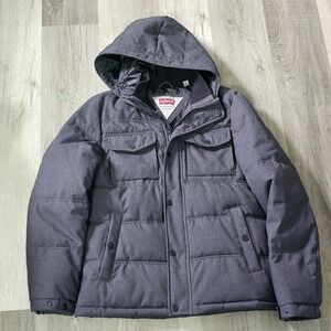 Levi's midweight Puffer Jacket Small Charcoal Black